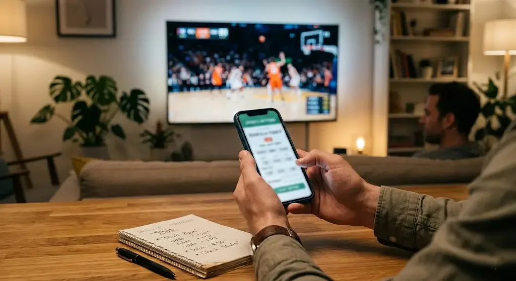 Basketbal wedmarkten met spread handicap en totals opties